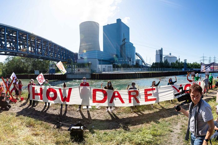 Protest gegen die Inbetriebnahme von Datteln 4.