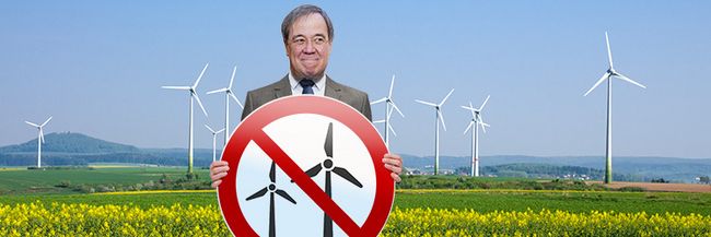 Ministerpräsident Armin Laschet will NRW zur Windenergie-Verbotszone machen.