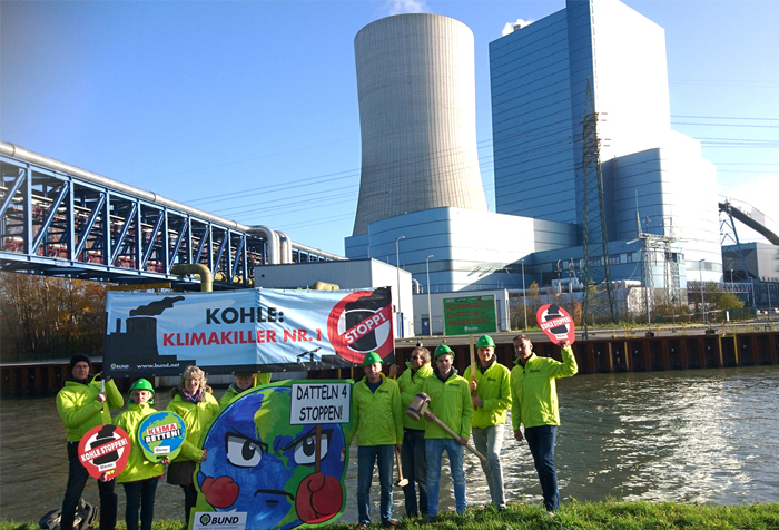 Seit 17 Jahren kämpft der BUND gegen das Steinkohlekraftwerk Datteln 4. [Foto: Dirk Jansen]