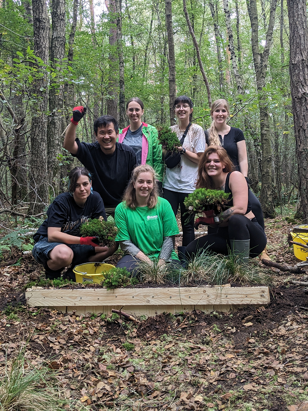 Arbeiten mit Schulklasse im Dünnwald (AS) 