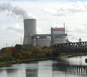 Das Trianel Kohlekraftwerk Lünen. 