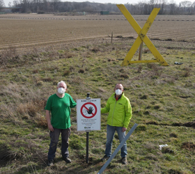BUND-Grundstück am Tagebau Hambach. [Foto: Dirk Jansen]